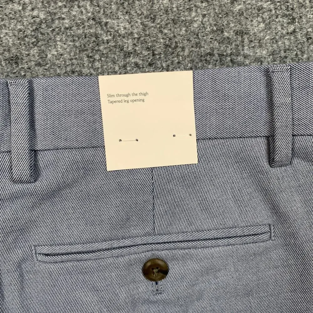 Banana Republic Pants Mens 33 Dresden Blue Grayson Slim Tapered Ankle INSEAM 27